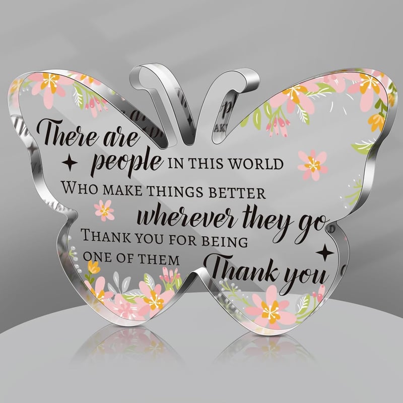 Graduation Desk Decor: Inspirational Butterfly Gift for Women