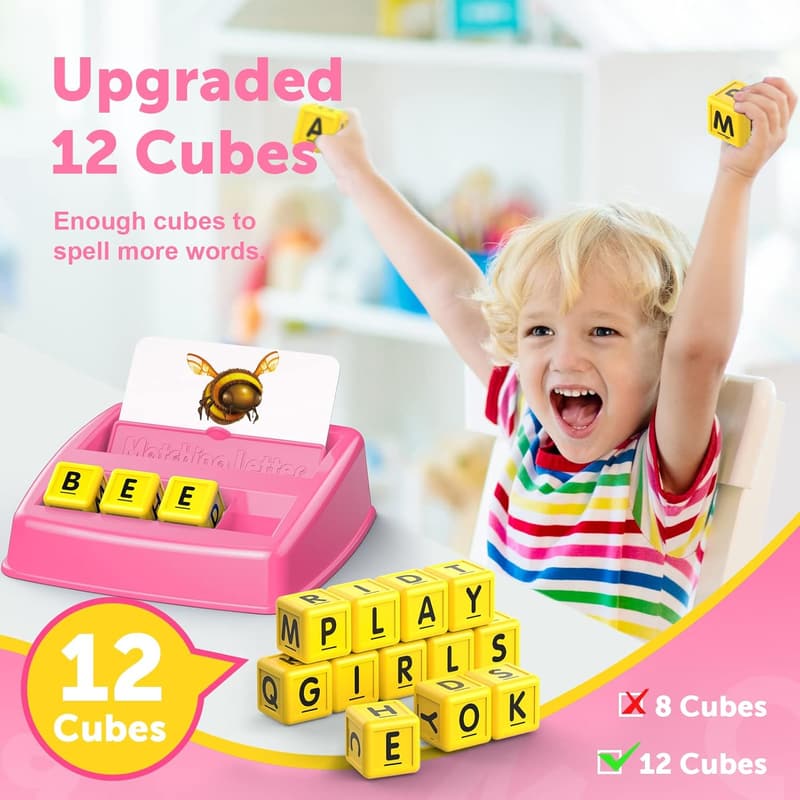 Matching Letter Spelling Game for Girls 3-8 Years Old
