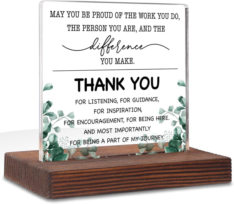 Employee Appreciation Plaque for Coworkers and Bosses