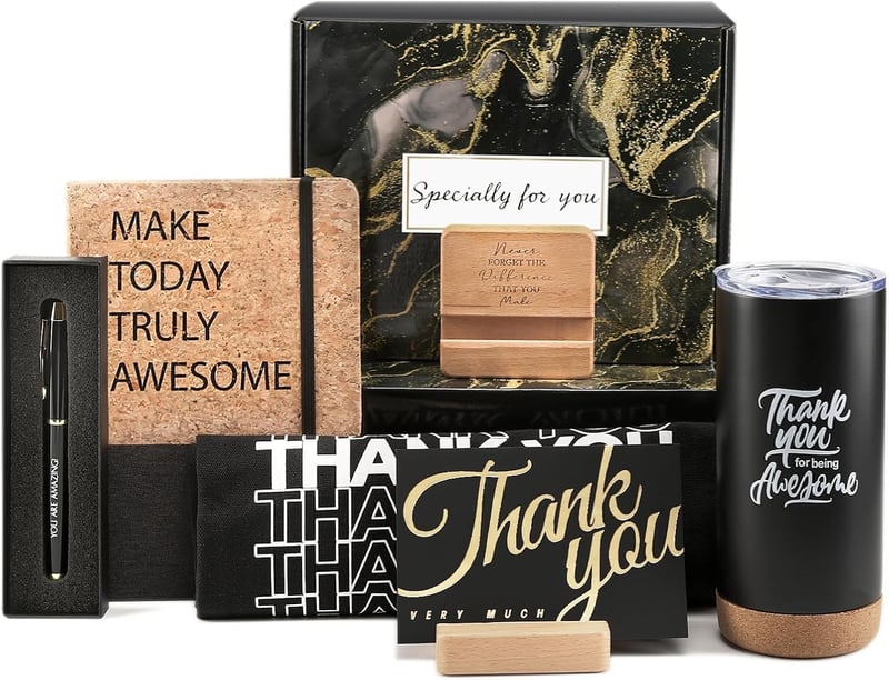 Employee Appreciation Gift Baskets with Thank You Cards for Coworkers