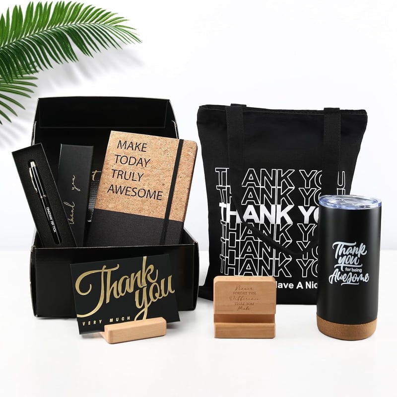 Employee Appreciation Gift Baskets with Thank You Cards for Coworkers