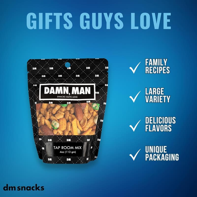 Birthday Gift Basket for Men - Gourmet Mixed Nuts Variety