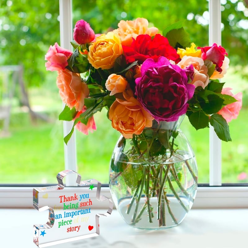 Teacher Appreciation Engraved Acrylic Puzzle Gift for Educators