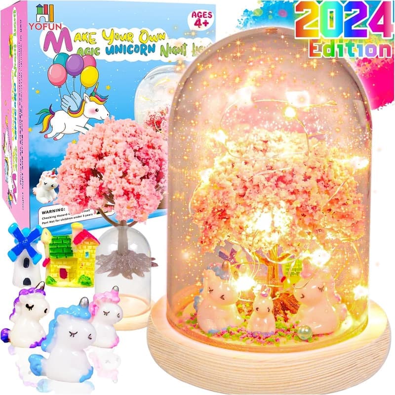 Unicorn Craft Kit Night Light for Girls Age 4-9