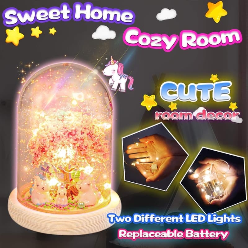 Unicorn Craft Kit Night Light for Girls Age 4-9