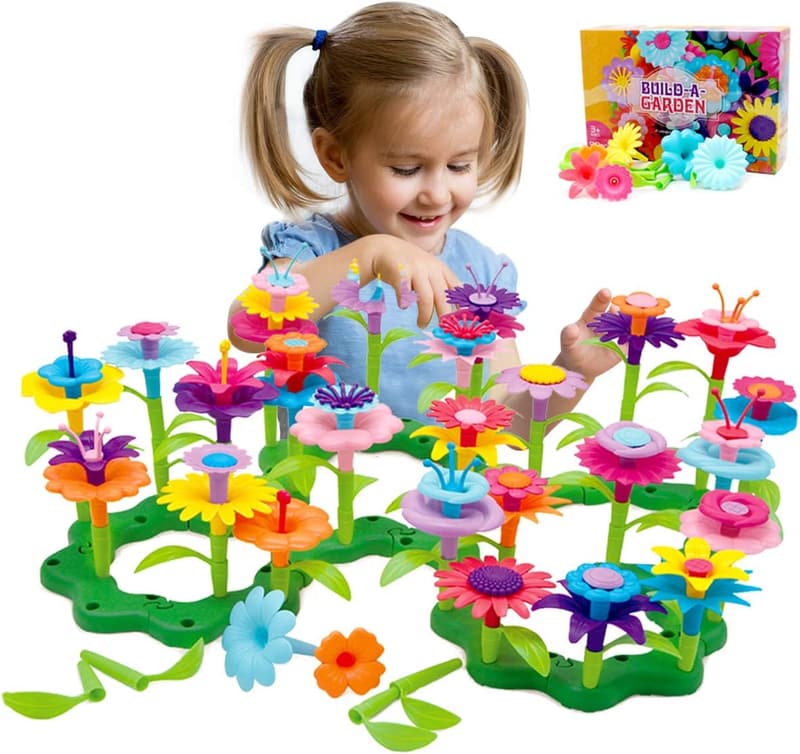 Flower Garden Building Set for Girls - 98 PCS Birthday Gift