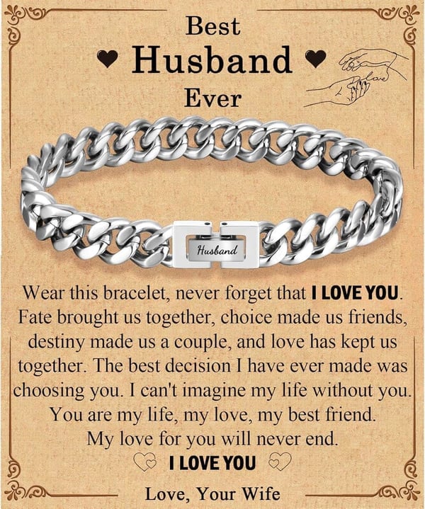Cuban Bracelet for Men - Graduation, Birthday, Anniversary Gift