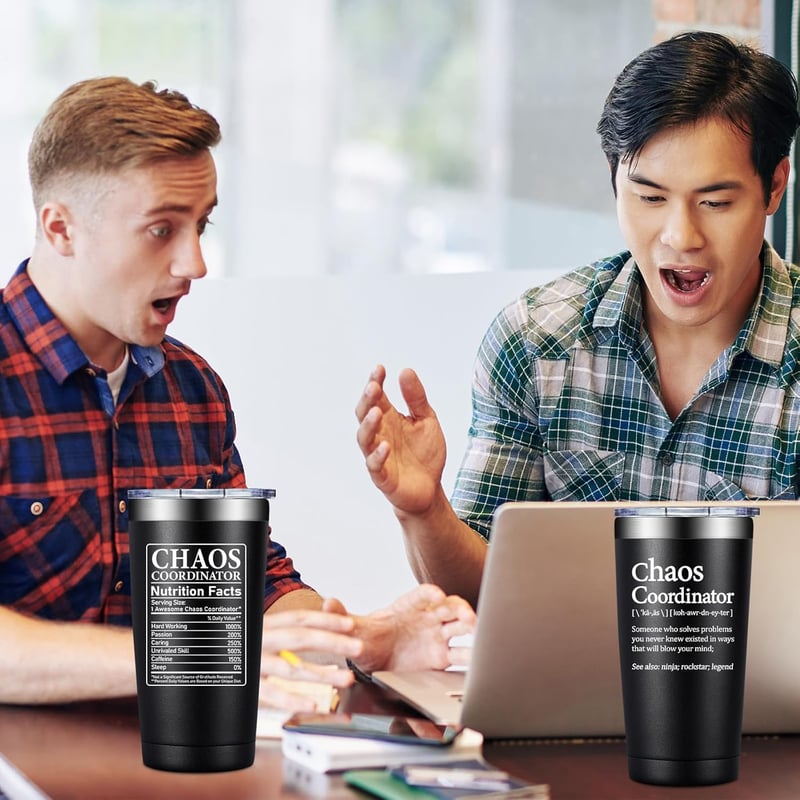 Chaos Coordinator Tumbler Mug - Thank You Gift for Him
