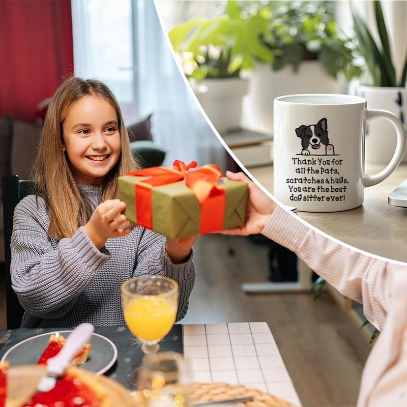 Thank You Gifts for Dog Sitters - 11 oz Ceramic Coffee Mug