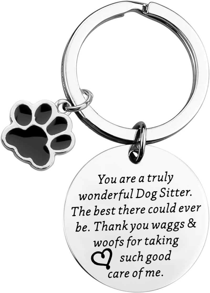 Dog Walker Appreciation Keychain Gift for Dog Lovers