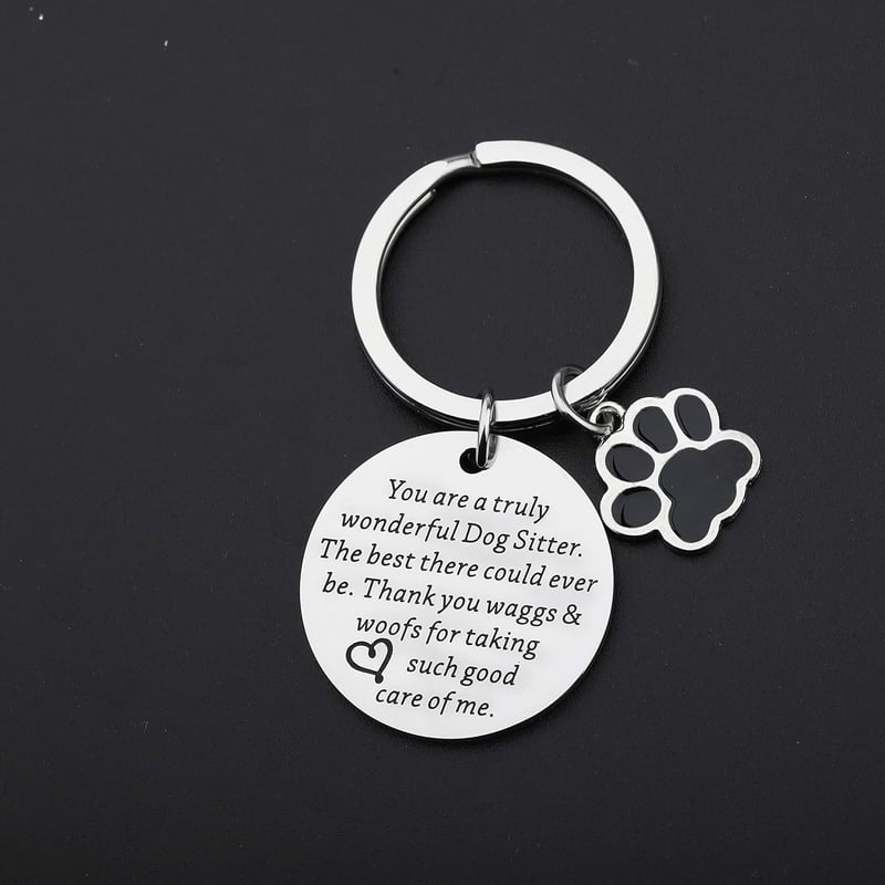 Dog Walker Appreciation Keychain Gift for Dog Lovers