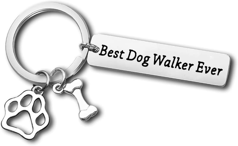 Keychain Appreciation Gift for Dog Walkers and Pet Owners