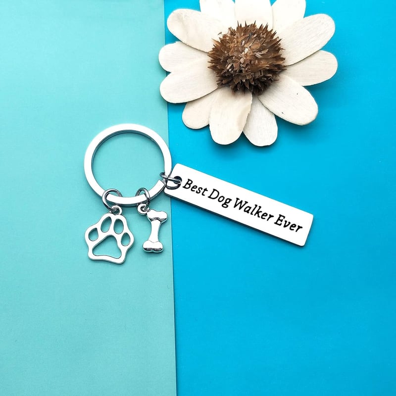 Keychain Appreciation Gift for Dog Walkers and Pet Owners