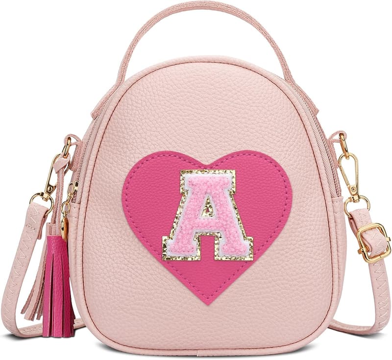Cute Heart Crossbody Bag with Tassel for Girls