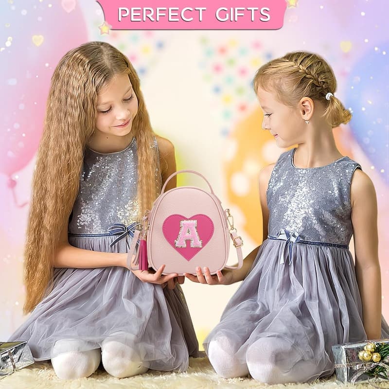 Cute Heart Crossbody Bag with Tassel for Girls