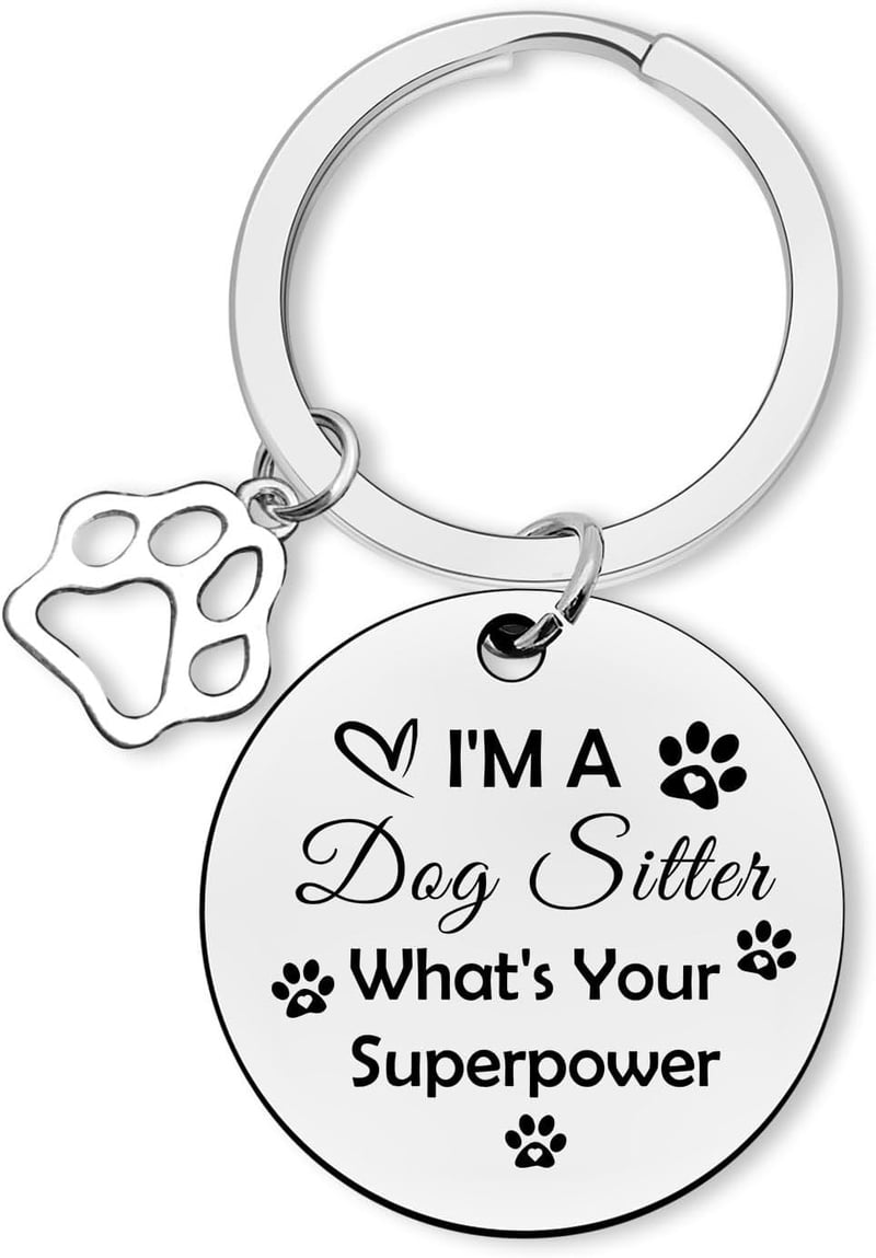 Thank You Keychain for Dog Sitters & Pet Lovers