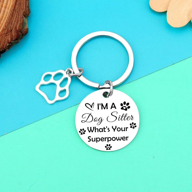 Thank You Keychain for Dog Sitters & Pet Lovers
