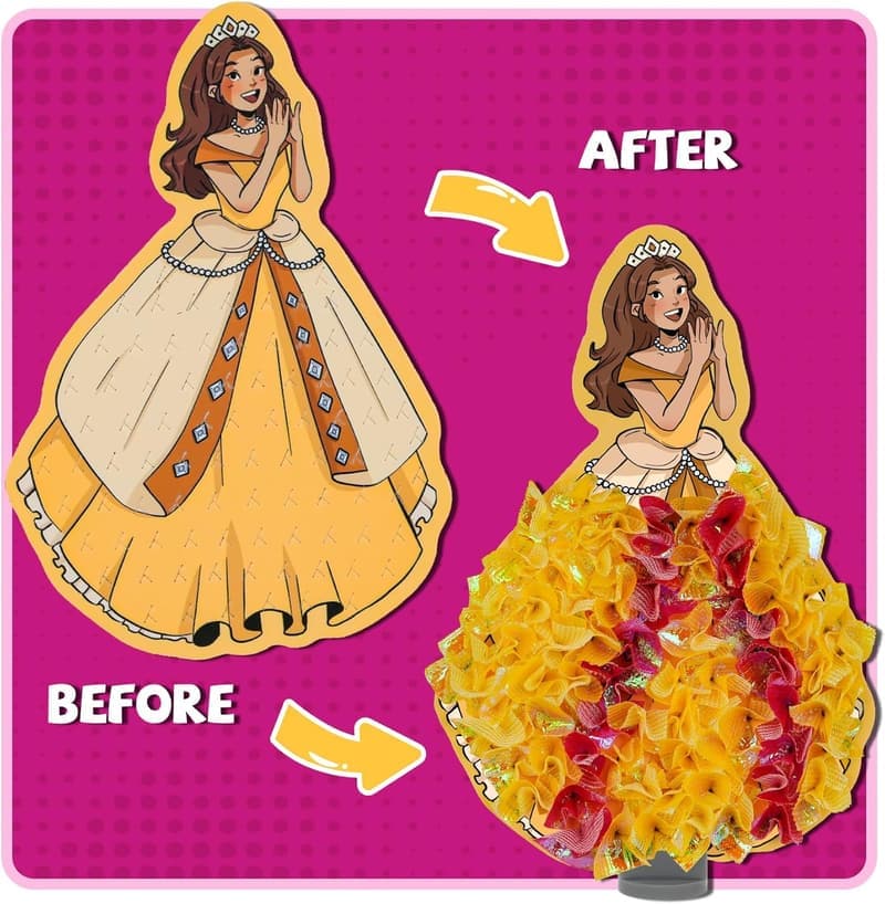 DIY Princess Craft Kits for Girls Ages 4-9 - Mess Free Fun