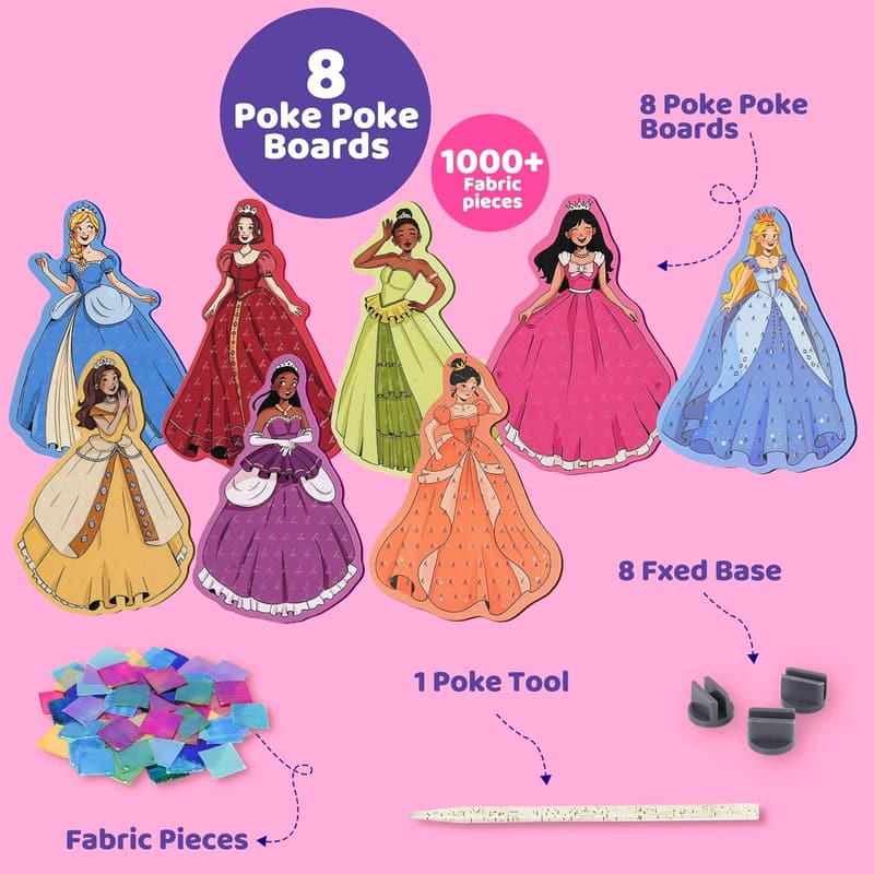 DIY Princess Craft Kits for Girls Ages 4-9 - Mess Free Fun
