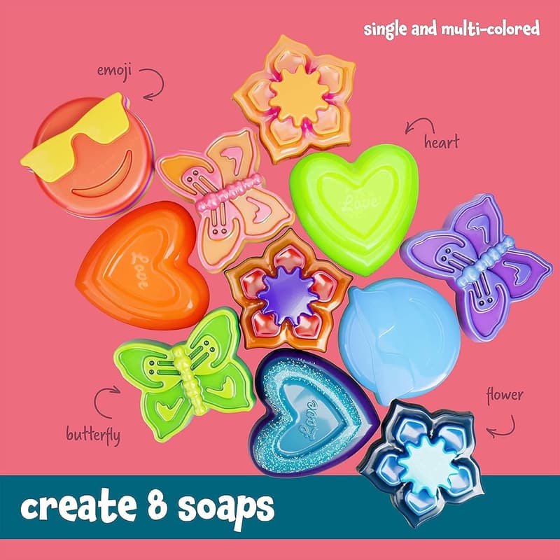 DIY Soap Making Kit for Kids - Educational Birthday Gift for Ages 6-12