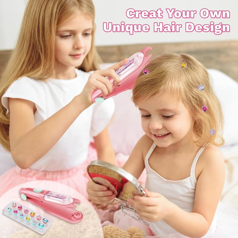 Bling Hair Jewels Stamper Kit for Girls' Birthday Gift