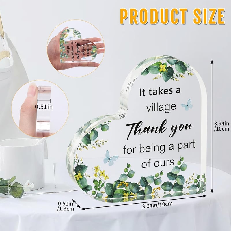 Thank You Gifts Acrylic Plaque for Nurses & Teachers