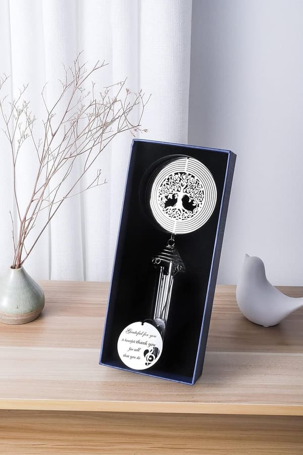 Thank You Wind Chimes with Tree of Life - Appreciation Gift for Women