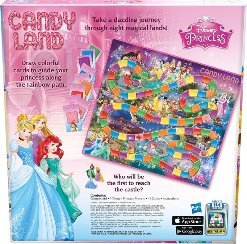 Disney Princess Candy Land Board Game for Kids Ages 3+