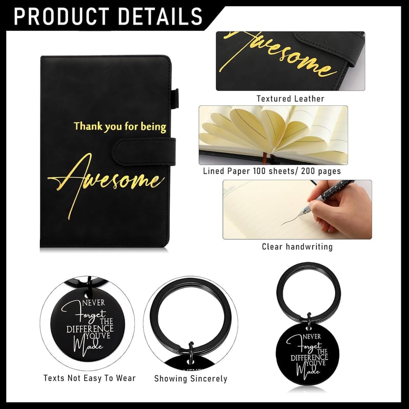 Appreciation Gift Set for Men - Inspirational 17oz Tumbler & Journal