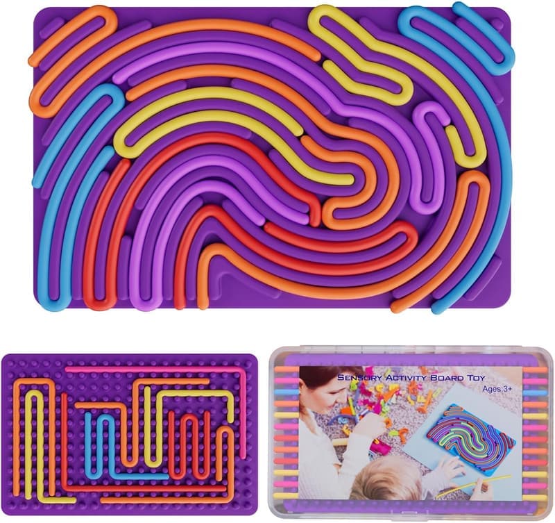Sensory Activity Board for Kids - Fidget Toy for Stress Relief