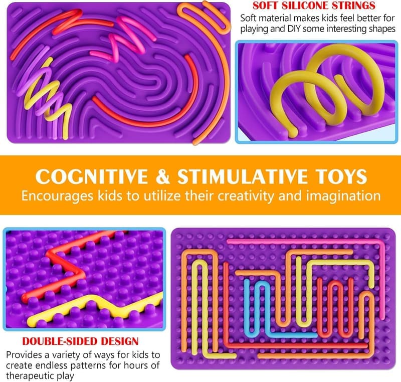 Sensory Activity Board for Kids - Fidget Toy for Stress Relief
