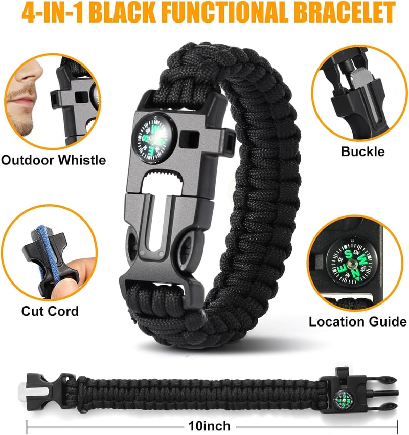 Men's Birthday Gift Basket: Premium Camping Outdoorsman Set