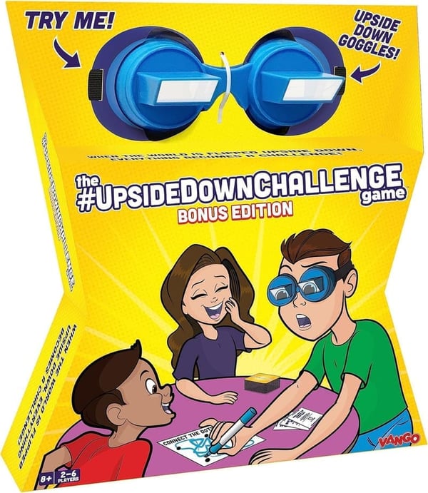 Upside Down Challenge Game for Family Fun - 2-6 Players, Ages 8+