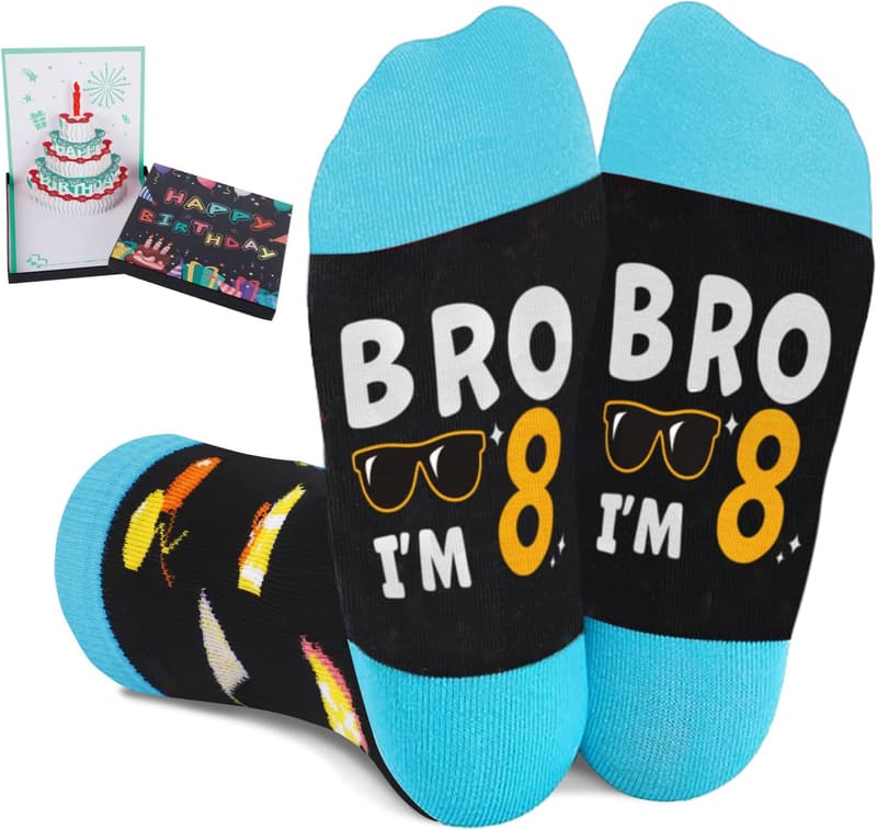 Birthday Sock Gift for Boys Aged 5-12 Years