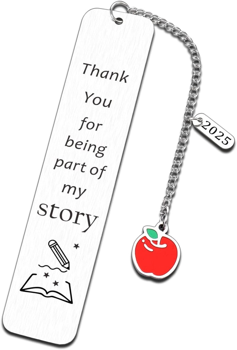 Teacher Appreciation Thank You Bookmarks for Men and Women
