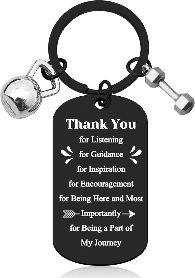 Fitness Instructor Appreciation Keychain Gift for Coaches