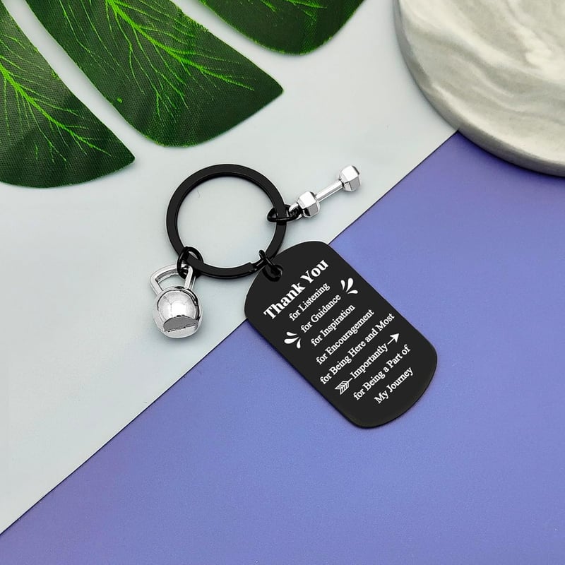 Fitness Instructor Appreciation Keychain Gift for Coaches