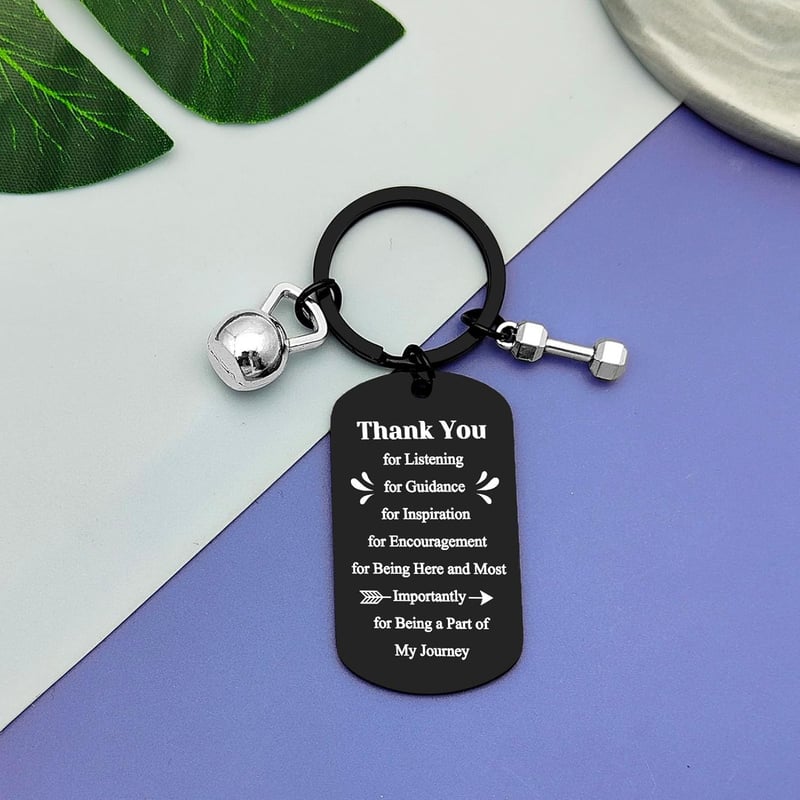Fitness Instructor Appreciation Keychain Gift for Coaches
