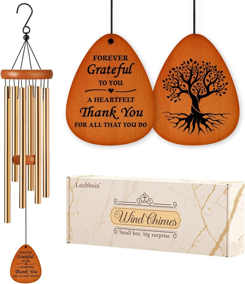 Appreciation Wind Chimes for Coworkers & Friends