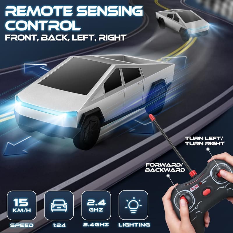 Remote Control Pickup Truck Toy for Kids Age 3-8