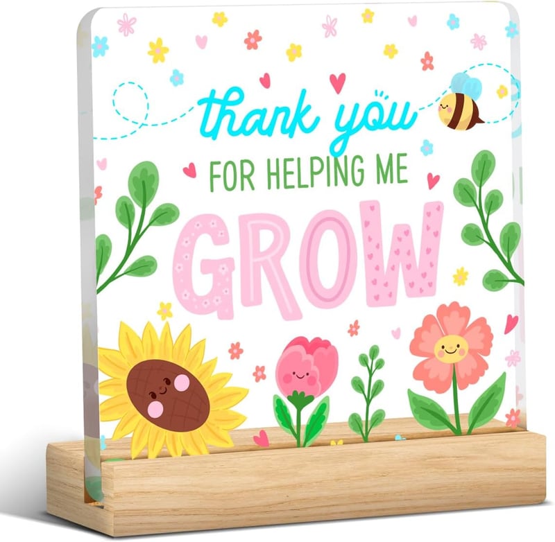 Graduation Teacher Appreciation Acrylic Sign with Stand