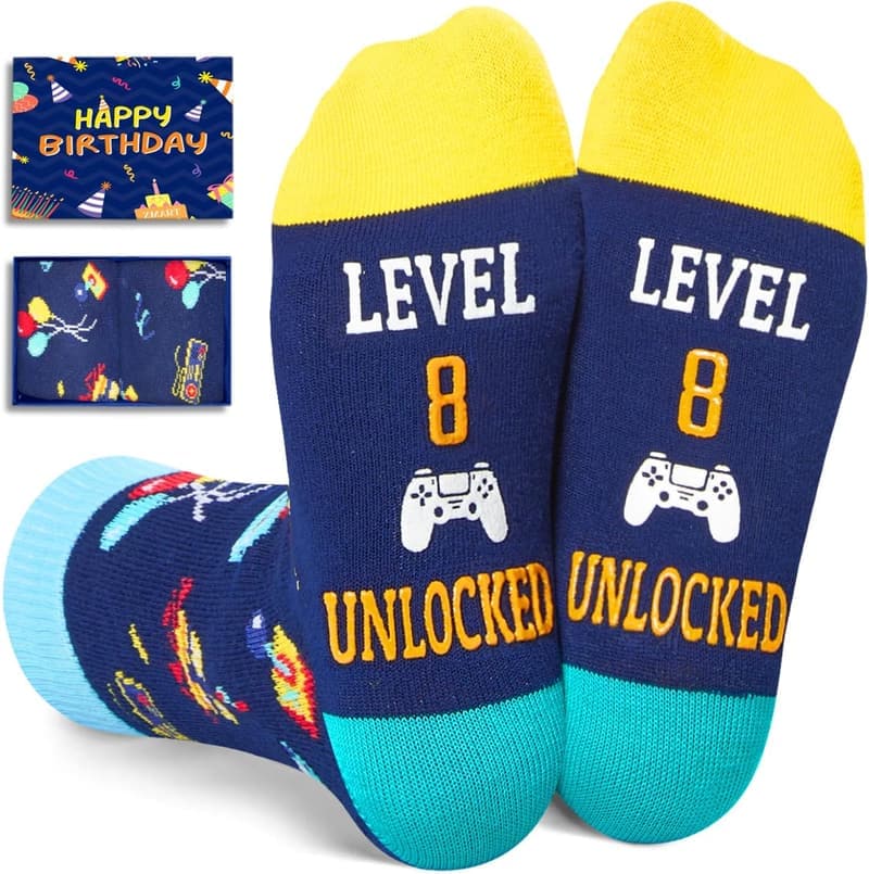 Kids' Birthday Gift - Fun Socks for Ages 4-12