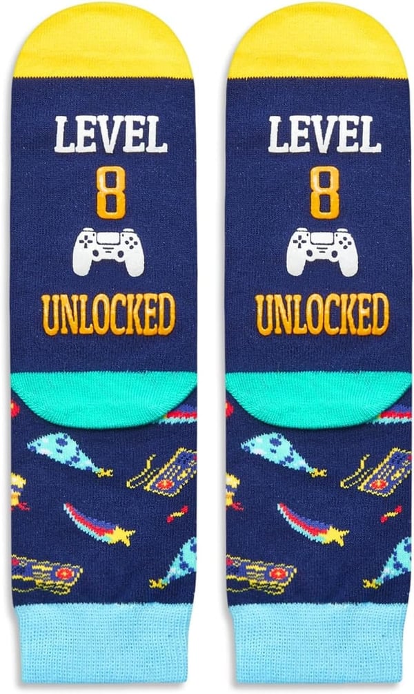 Kids' Birthday Gift - Fun Socks for Ages 4-12