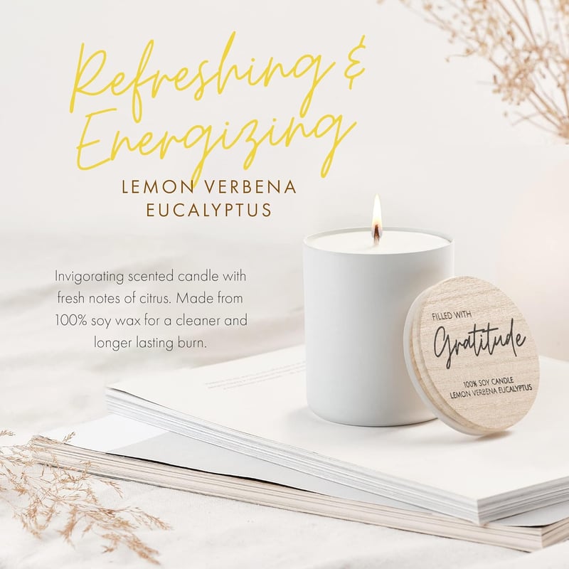 Thank You Gift Box Set for Women - Gratitude Candle Basket