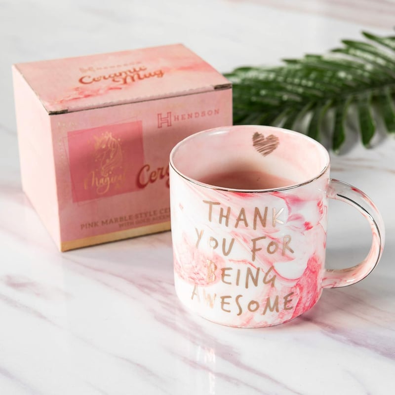 Thank You Gift - Inspirational Ceramic Coffee Mug for Women