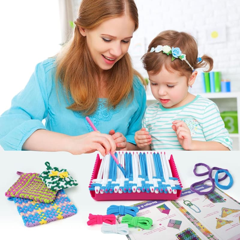Kids' Weaving Loom Kit - DIY Craft for Ages 6-12