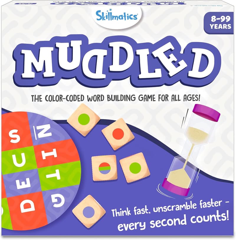Skillmatics Fast-Paced Word Building Game for Kids Ages 8+