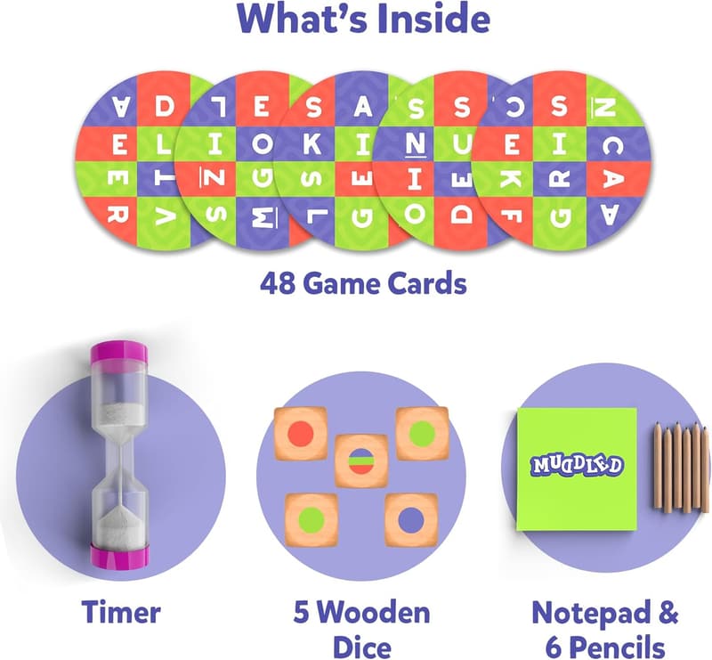 Skillmatics Fast-Paced Word Building Game for Kids Ages 8+