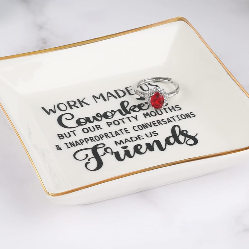 Coworker Farewell - Jewelry Dish Gift for Women