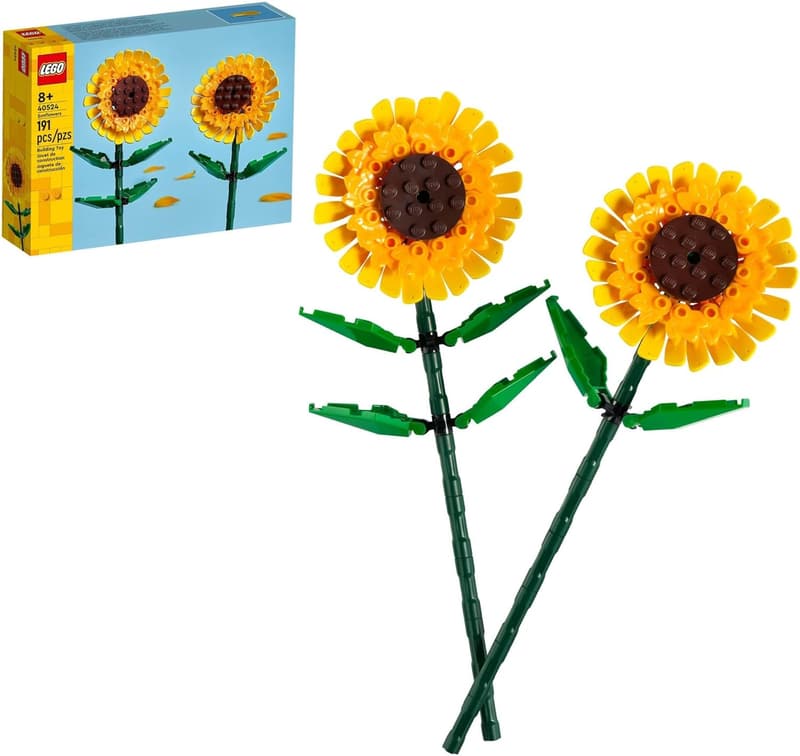 LEGO Sunflowers Building Toy for Kids Ages 8+ - Fun Plant Decor